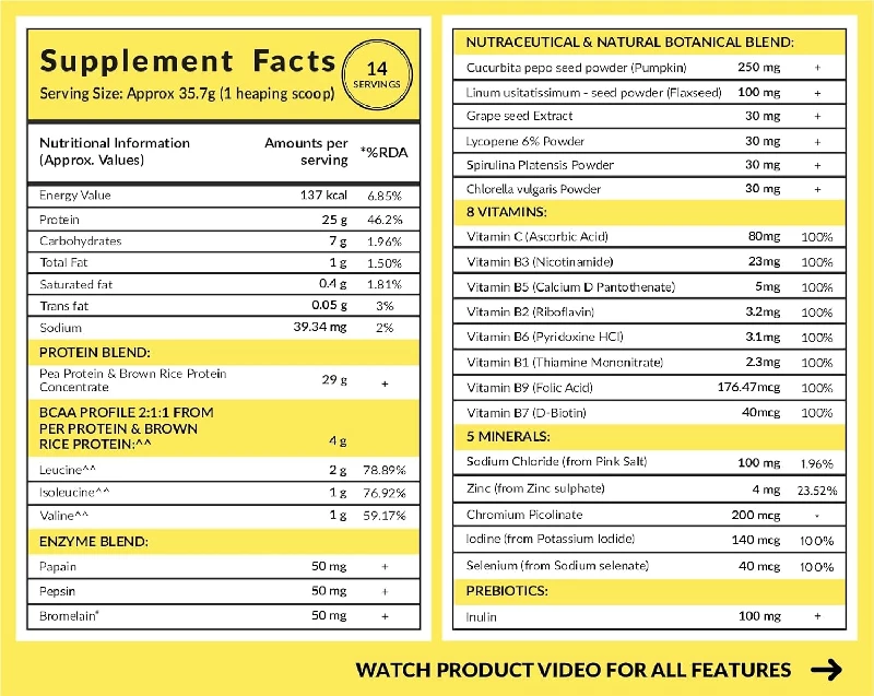 Carbamide Forte Vegan Protein Powder, Pineapple-2.webp